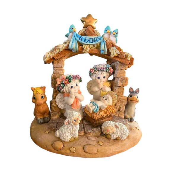 Vintage Dreamsicles Away In The Manger Nativity #10430 Original Box 1998 - Picture 1 of 9